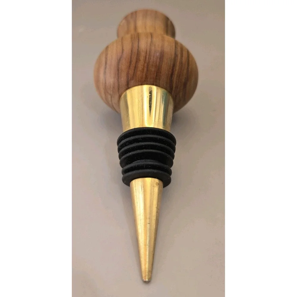 Wood‎ Wine Stopper Plug Green Grapes. Great Condition.